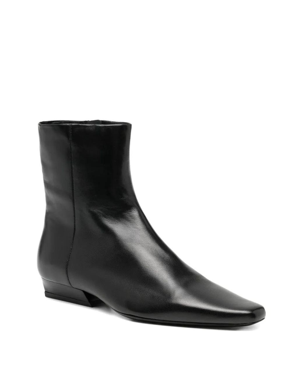 Staud Black 20Mm Wally Flat Ankle Boots