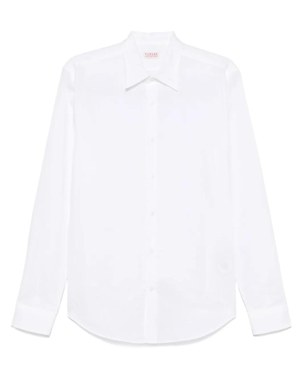 Fursac White Cheesecloth Shirt for men