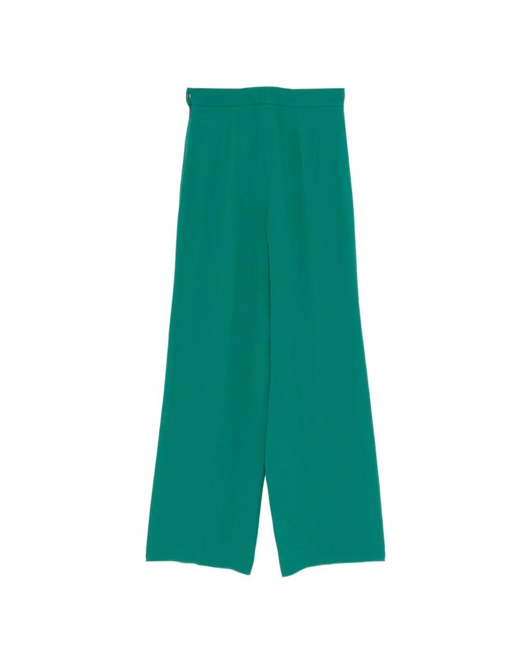 DE SANTIS Green Pleated Trousers