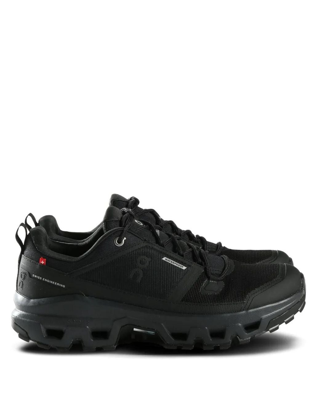 On Shoes Black Cloudrock Waterproof Sneakers for men