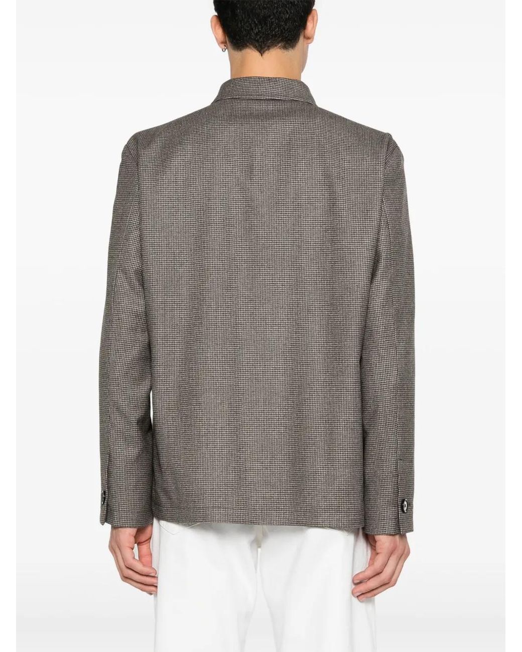 Lardini Gray Houndstooth Jacket for men