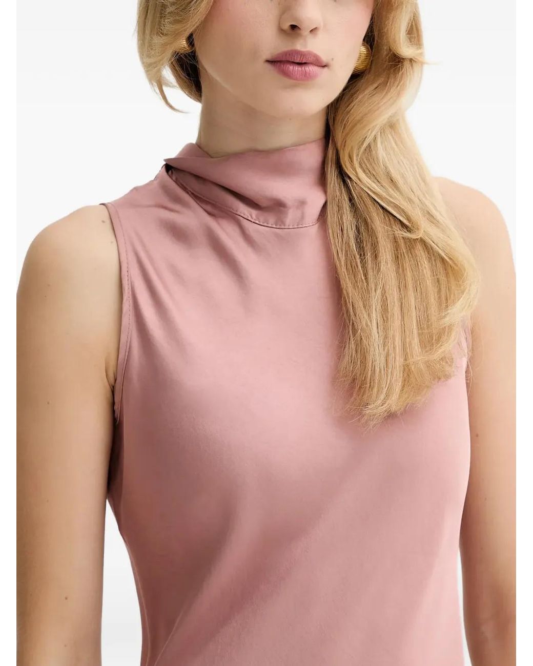Fracomina Pink Midikleid mit Schleife