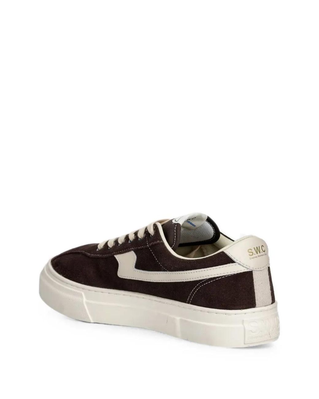 Stepney Workers Club White S-Strike Suede Panelled Sneakers for men