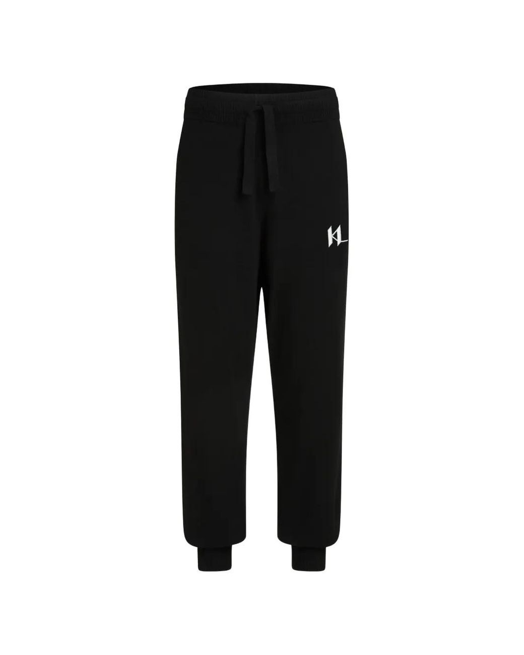 Karl Lagerfeld Black Pantalon De Jogging À Lien De Resserrage for men