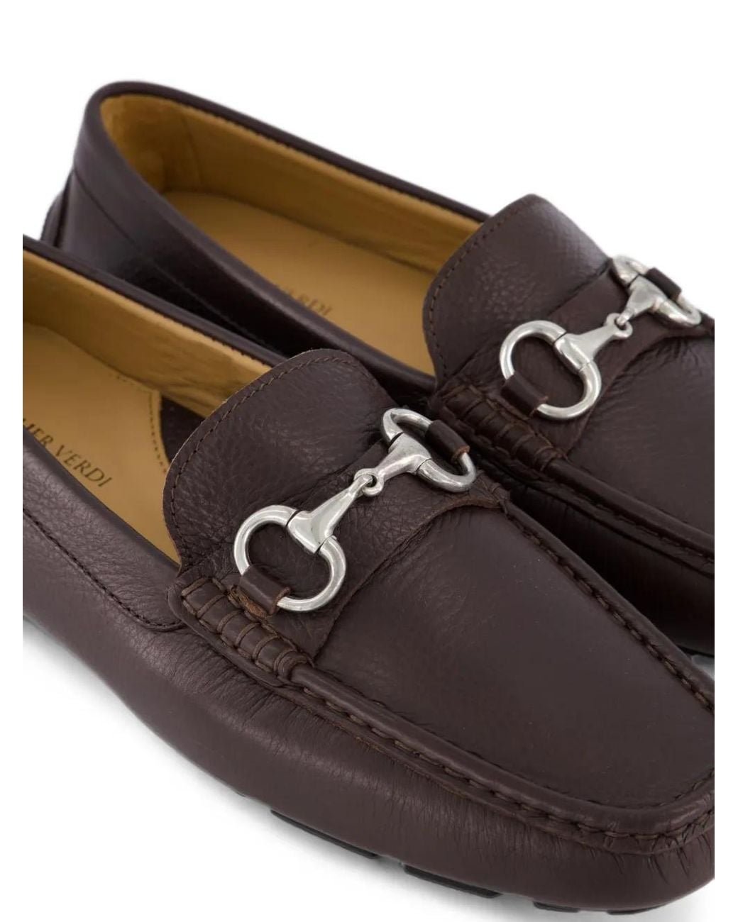 Atelier Verdi White Leather Loafers for men