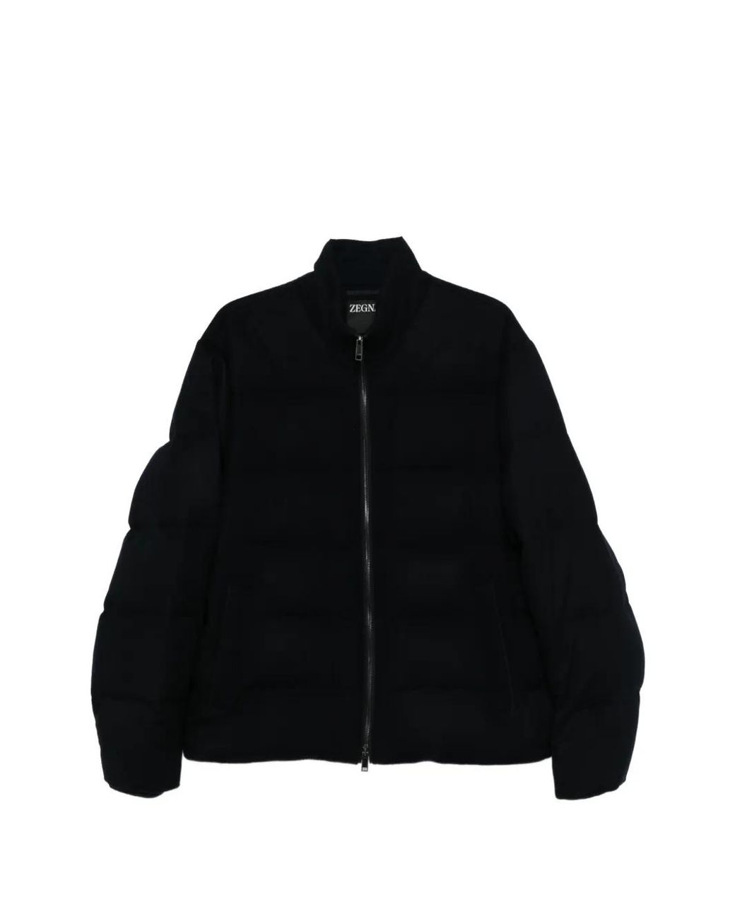 Zegna Black Zip-Fastening Long-Sleeve Jacket for men
