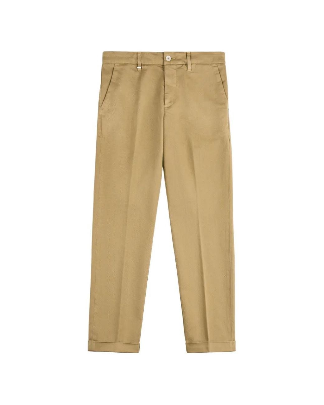 Chino Con Risvolti di Fay in Natural
