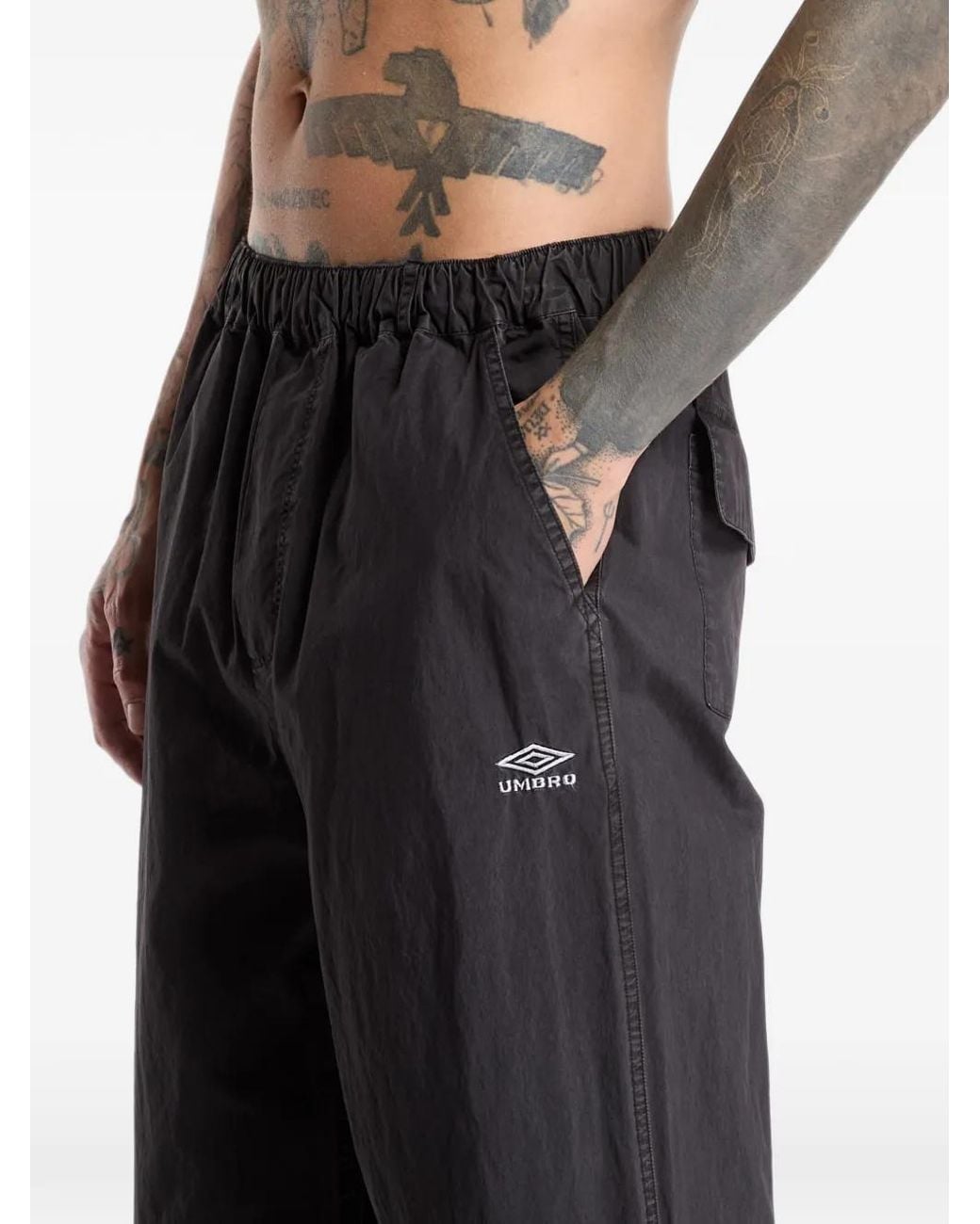 Umbro Black Midfield Track Pants for men