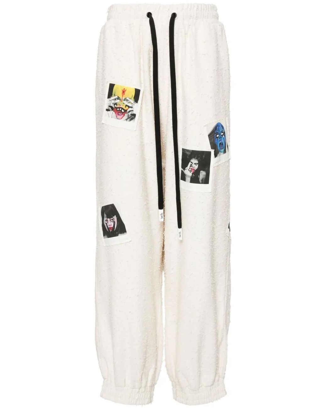Haculla White Polaroid Collection Sweatpants for men