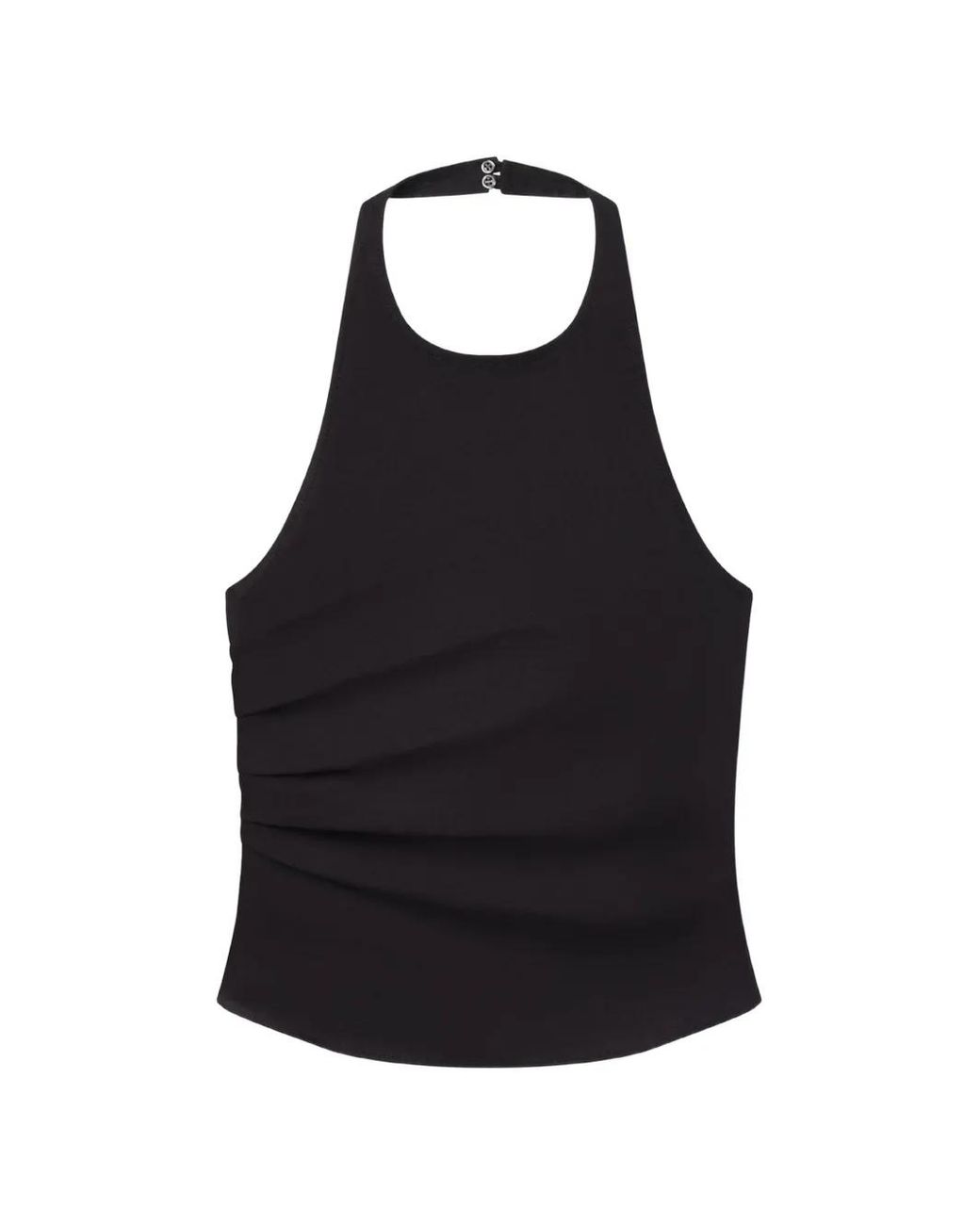 A.L.C. Black Sylvie Halterneck Top