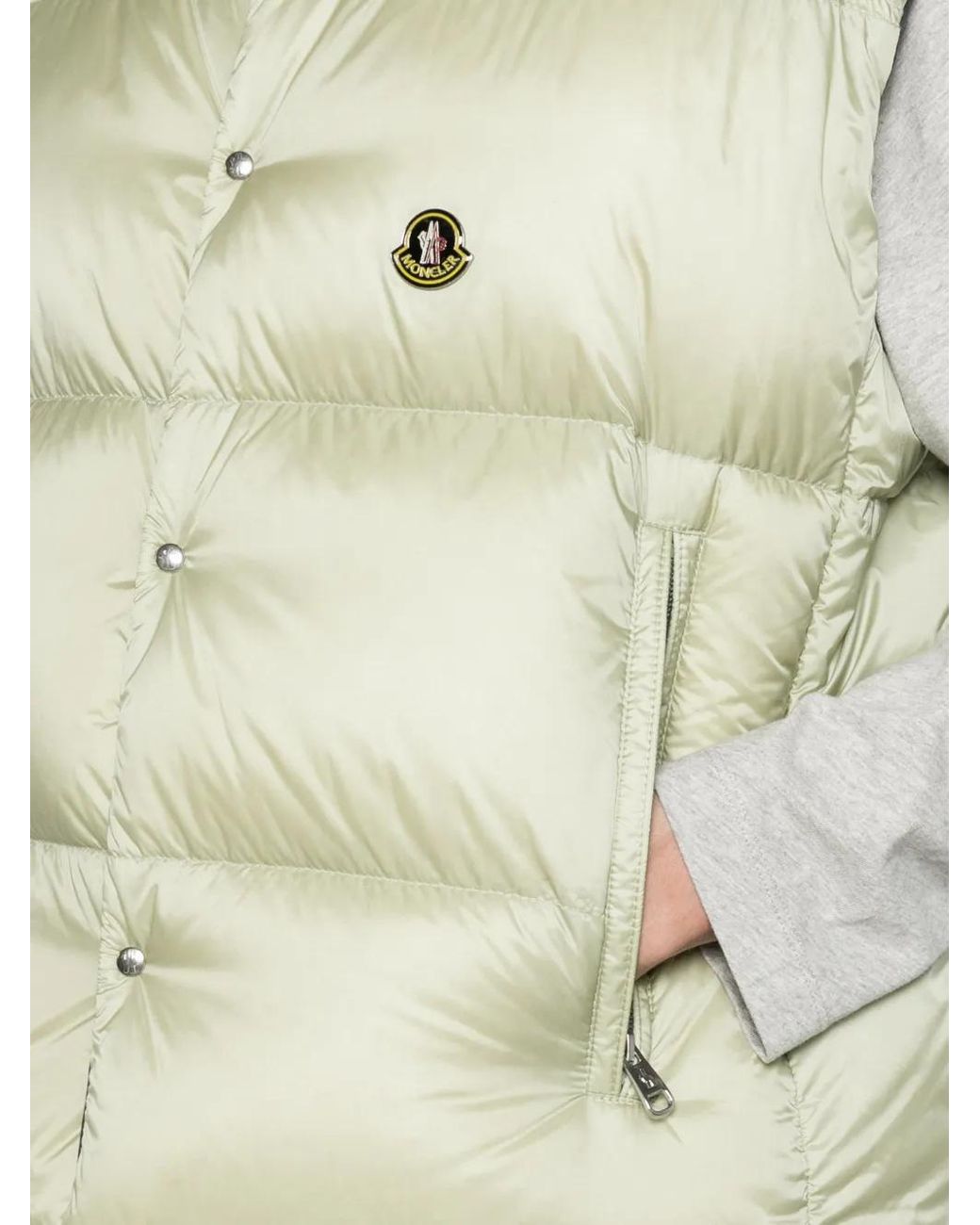 Moncler White Tibb Reversible Down Gilet for men