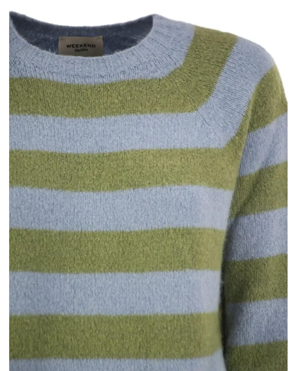 Weekend by Maxmara Green Gestreifter Pullover