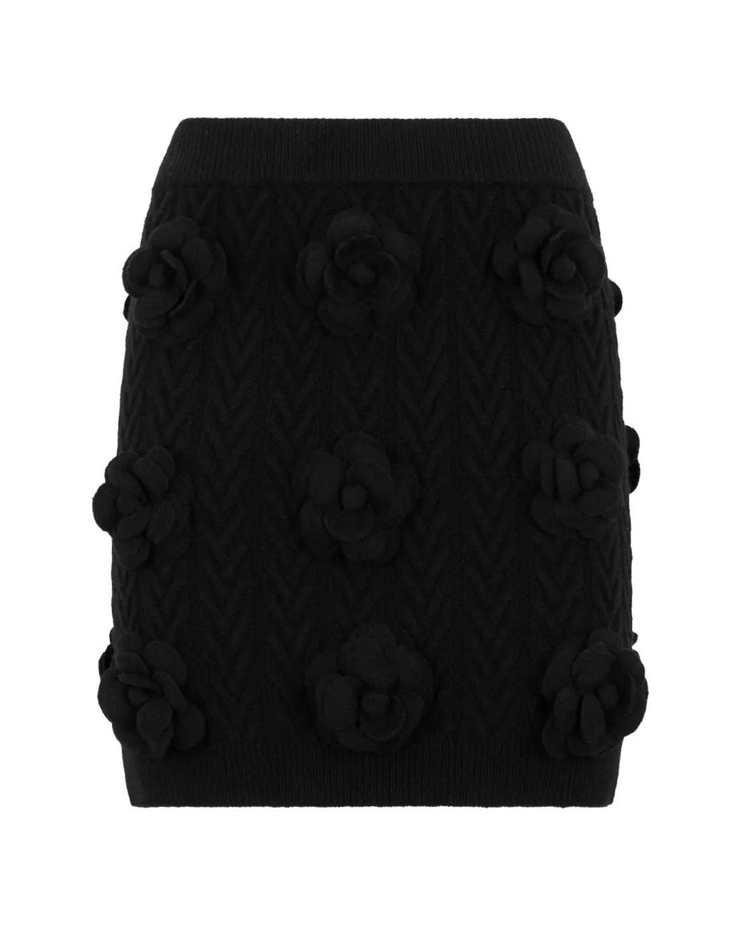 Philipp Plein Black Minijupe À Fleurs