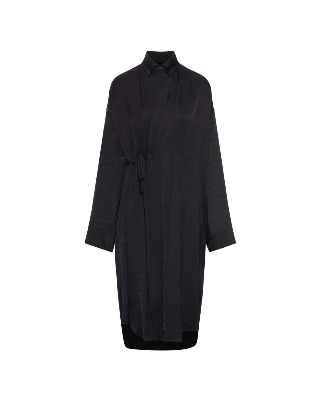 Balenciaga Blue Wrap Midi Dress