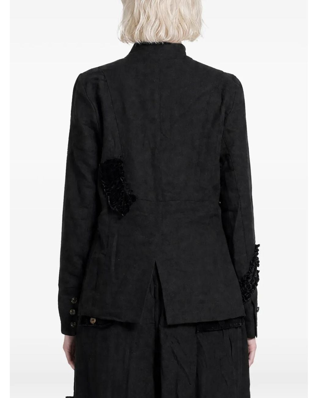 Aleksandr Manamïs Black Ruffled Romance Jacket
