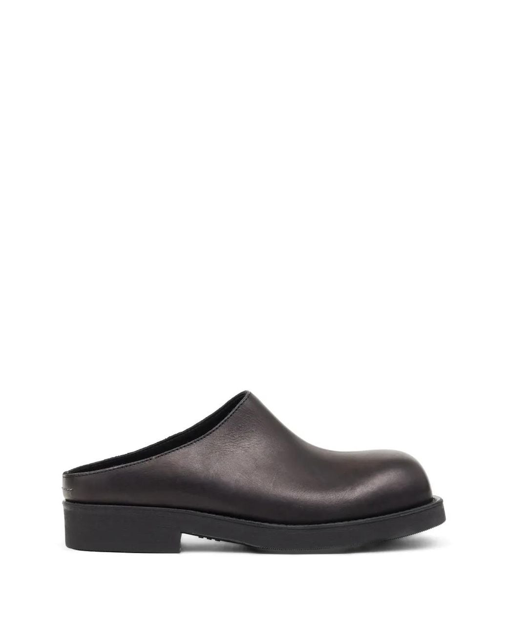MM6 by Maison Margiela White Mules Biker À Bout Rond