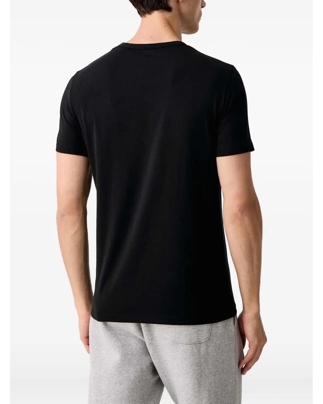 Emporio Armani Red Logo-Print T-Shirts (Set Of Two) for men