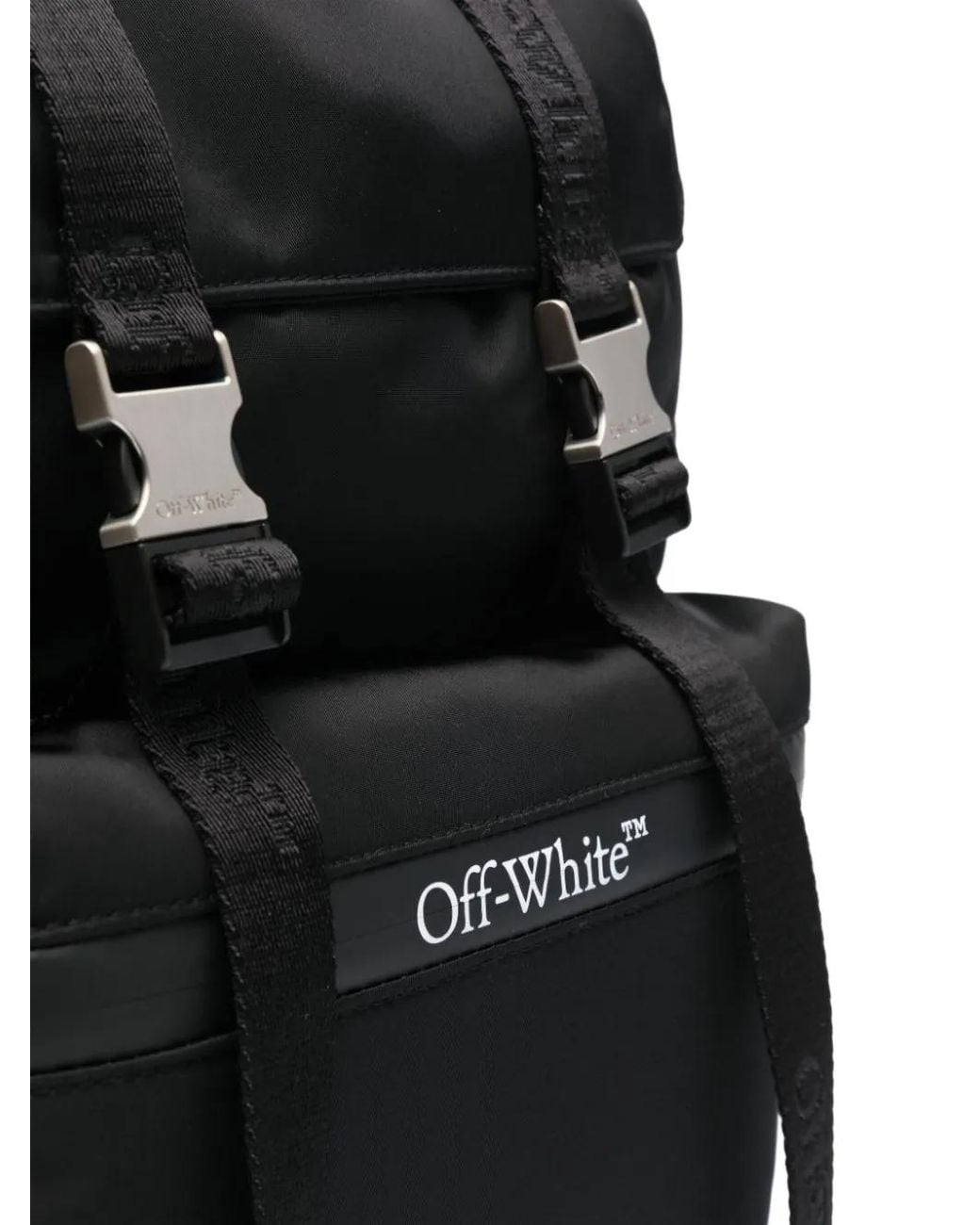 Off-White c/o Virgil Abloh Black Outdoor Drawstring Backpack for men