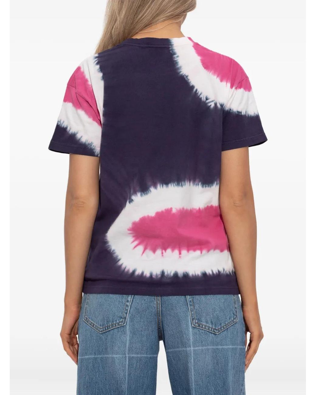 A Bathing Ape Pink Tie-Dye Logo T-Shirt