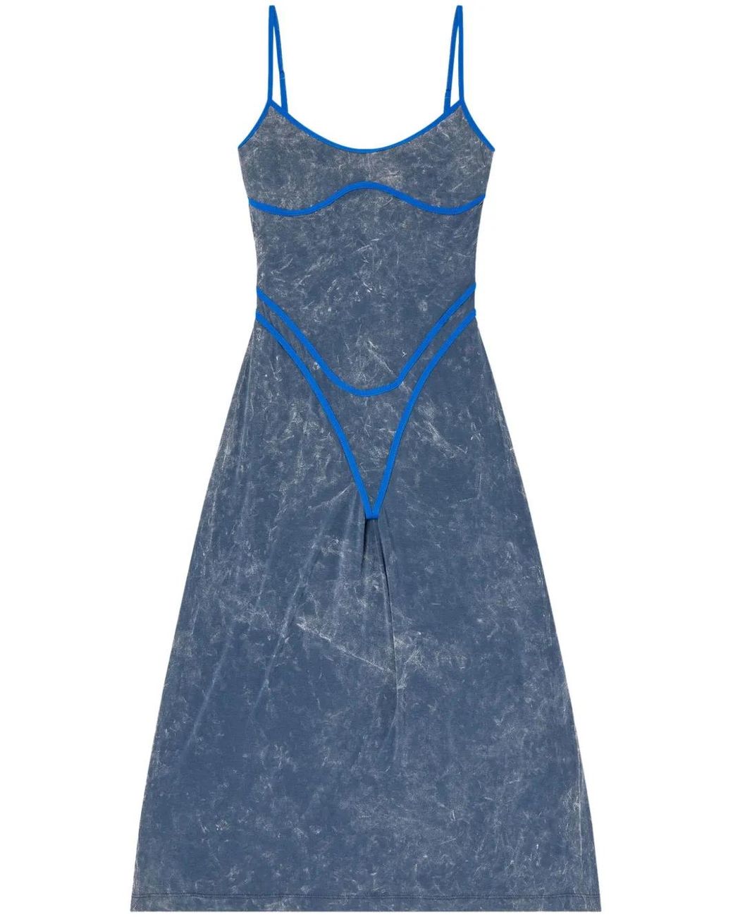 DIESEL Blue D-Wow Midi Dress