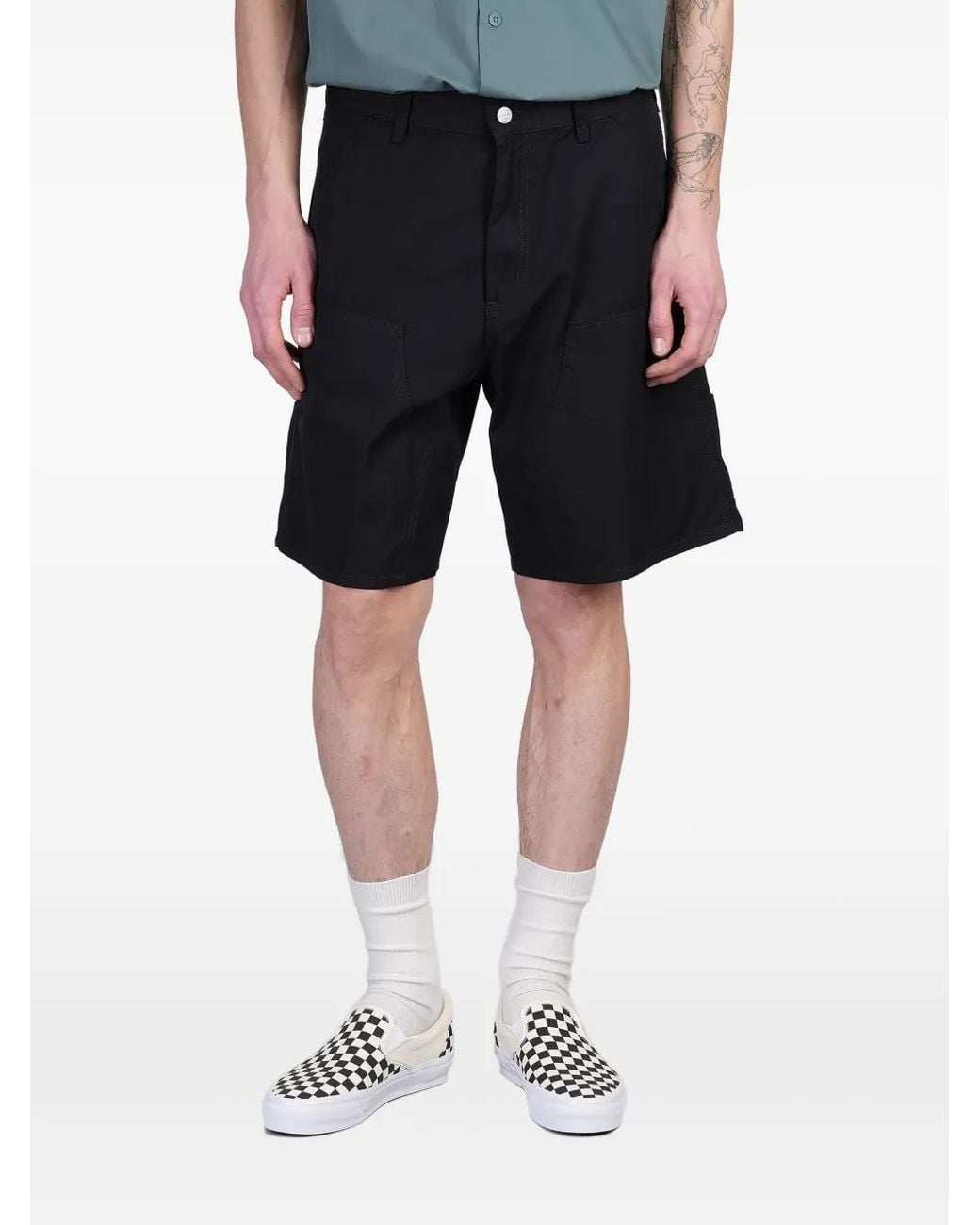 Carhartt Black Cotton Shorts for men