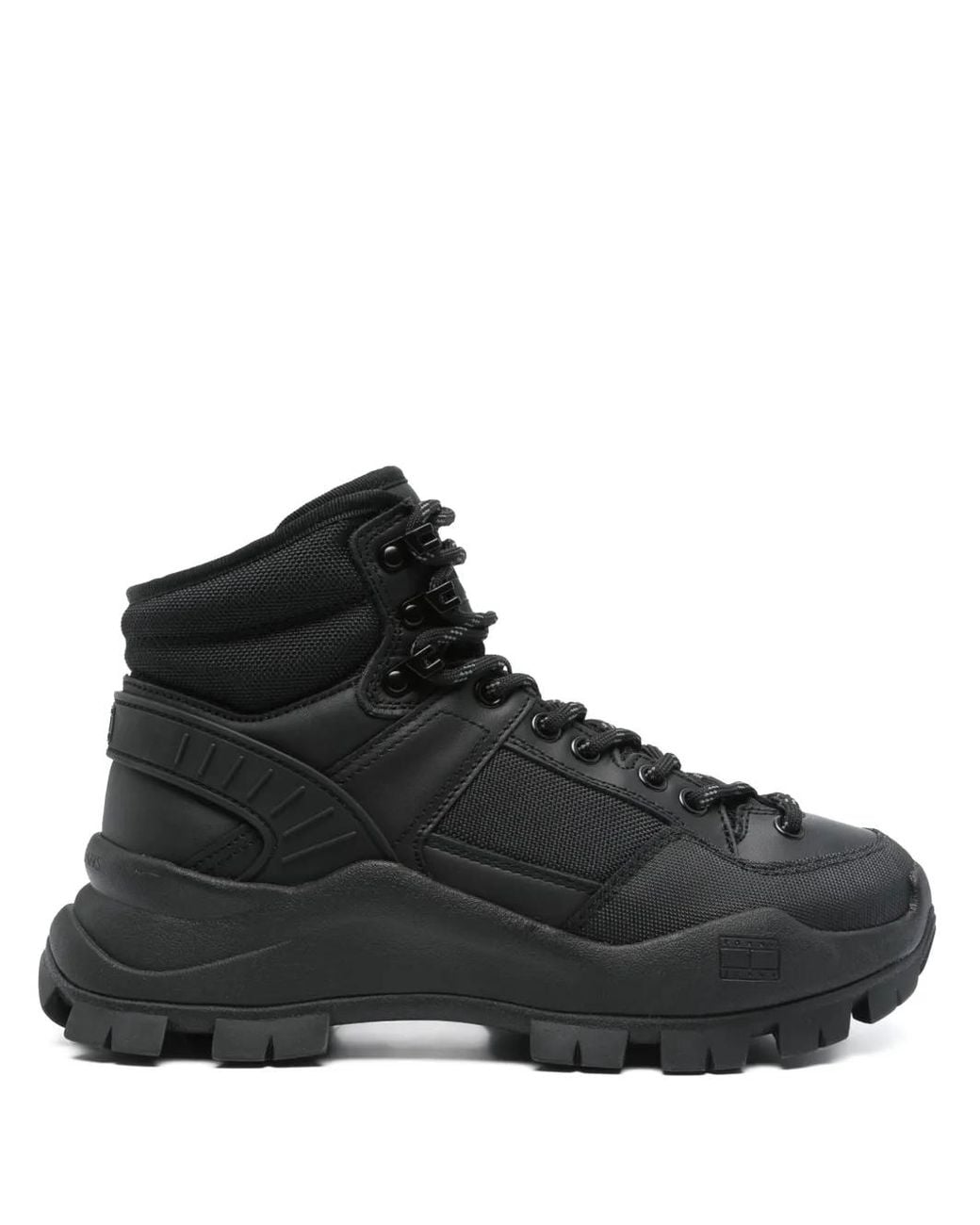 Tommy Hilfiger Black Chunky Ankle Boots