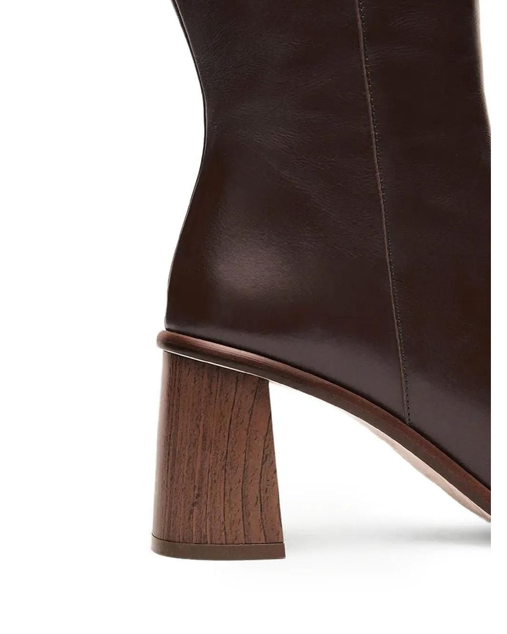 Alohas Brown Stiefel Mit Eckiger Kappe