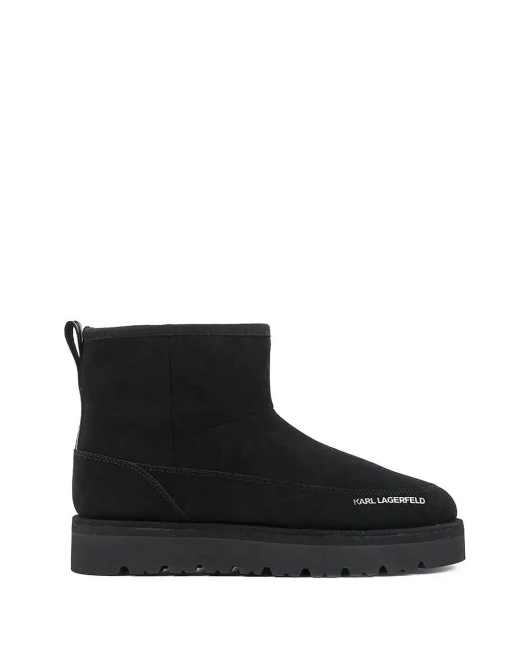 Karl Lagerfeld Black Thermo Platform Slip-Ons for men
