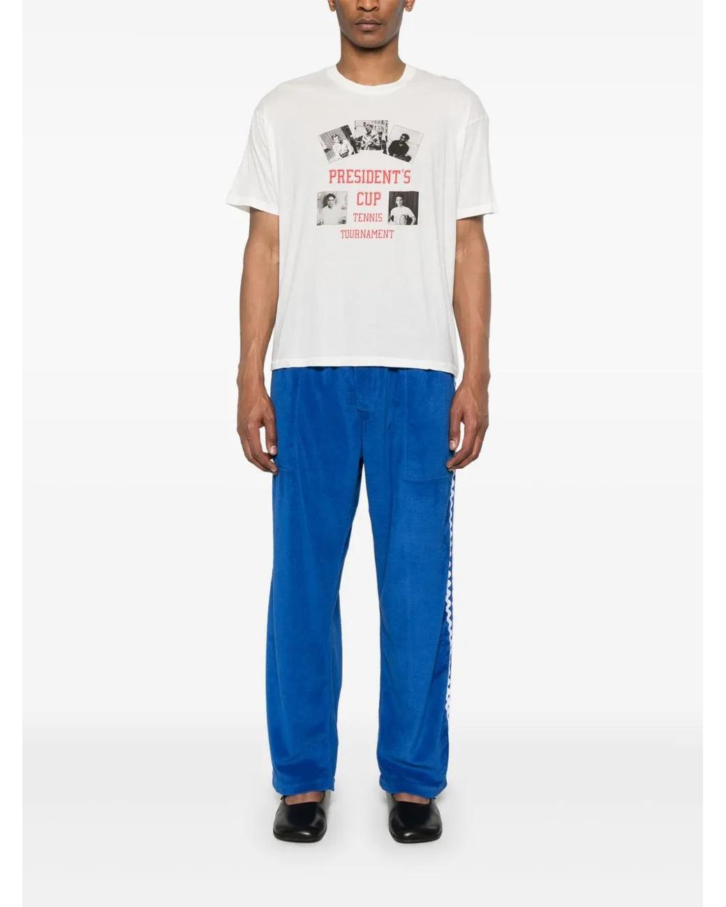 【関税込み】Bode ホワイト 'President's Cup' Tシャツ Bode President's Cup T-Shirt in White for Men | Lyst