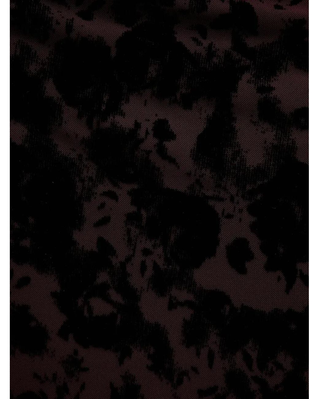 Gestuz Black Floral-Pattern Maxi Dress
