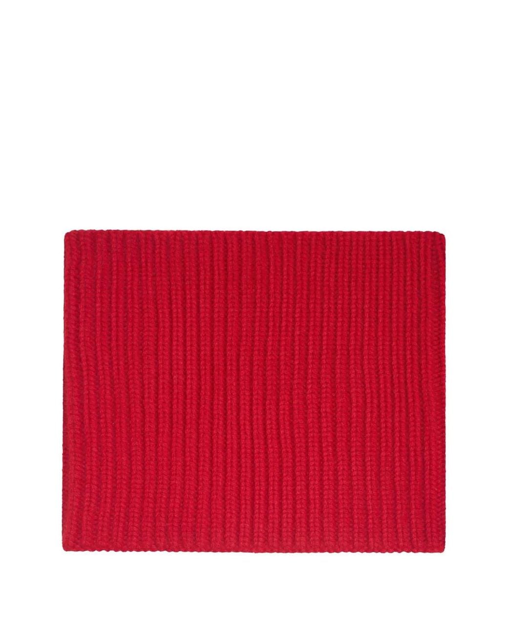 Bompard Red Sam Ribbed Cashmere Snood