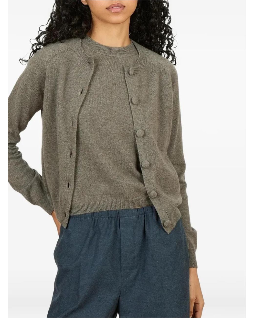 Alexandra Golovanoff Gray Mila Light Cardigan