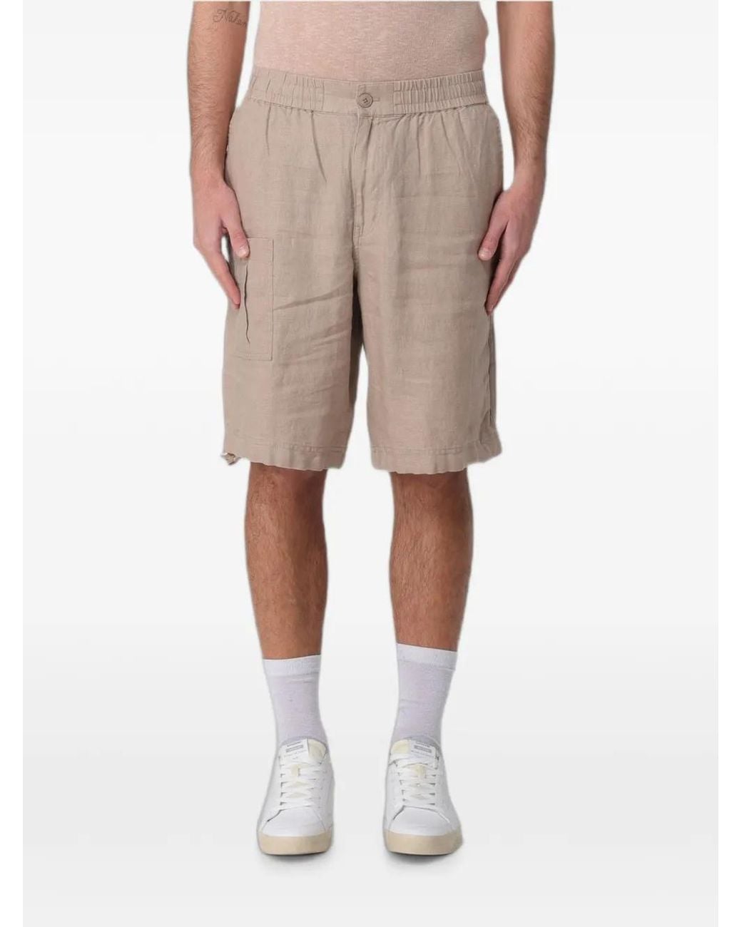 Blauer Natural Elasticated Cargo Shorts for men