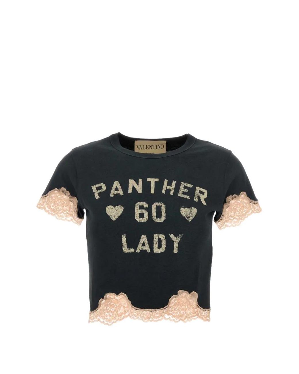 Valentino Garavani Black Graphite Cotton T-Shirt