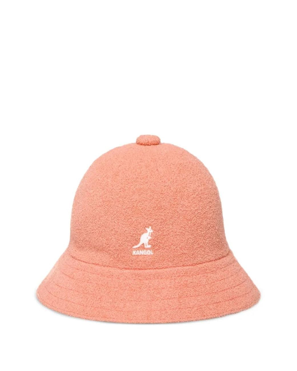 Kangol Logo Embroidered Textured Bucket Hat In Pink Lyst UK kangol-logo-embroidered-textured-bucket-hat-in-pink-lyst-uk