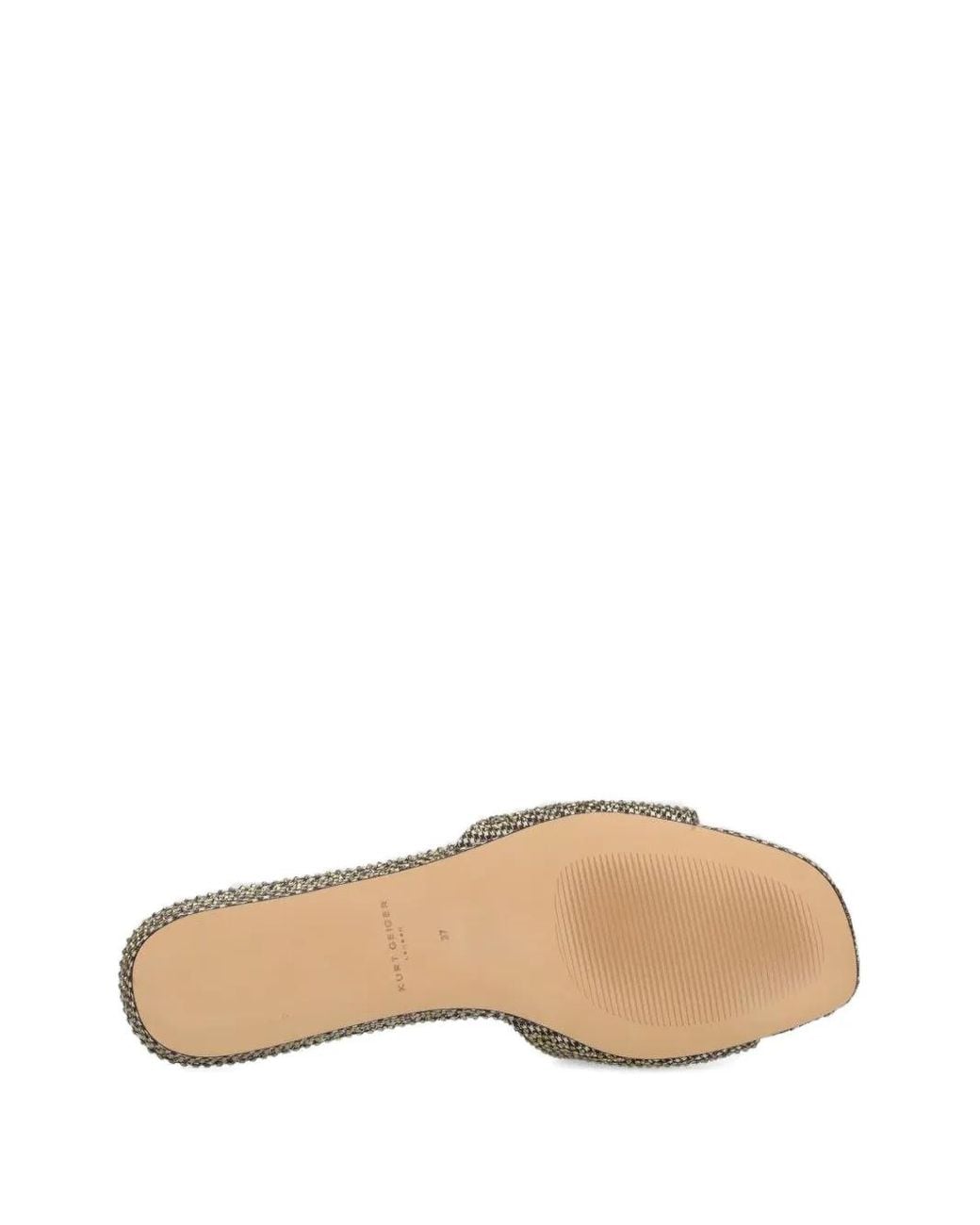 Kurt Geiger Natural Kensington Flat Sandals