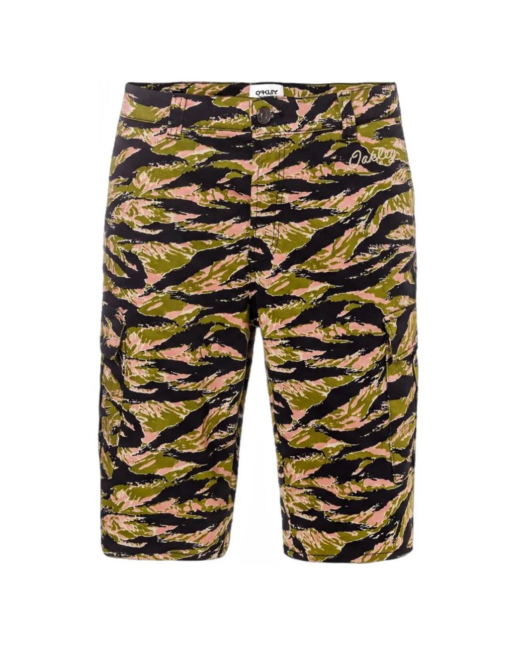 Oakley Blue Tnp Camo-Print Cargo Shorts for men