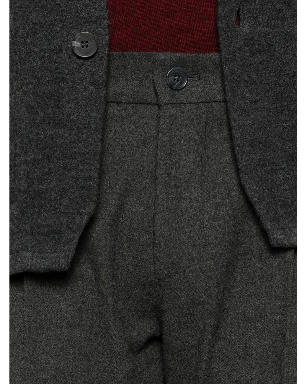 Marc O' Polo Gray Osby Pleated Trousers for men