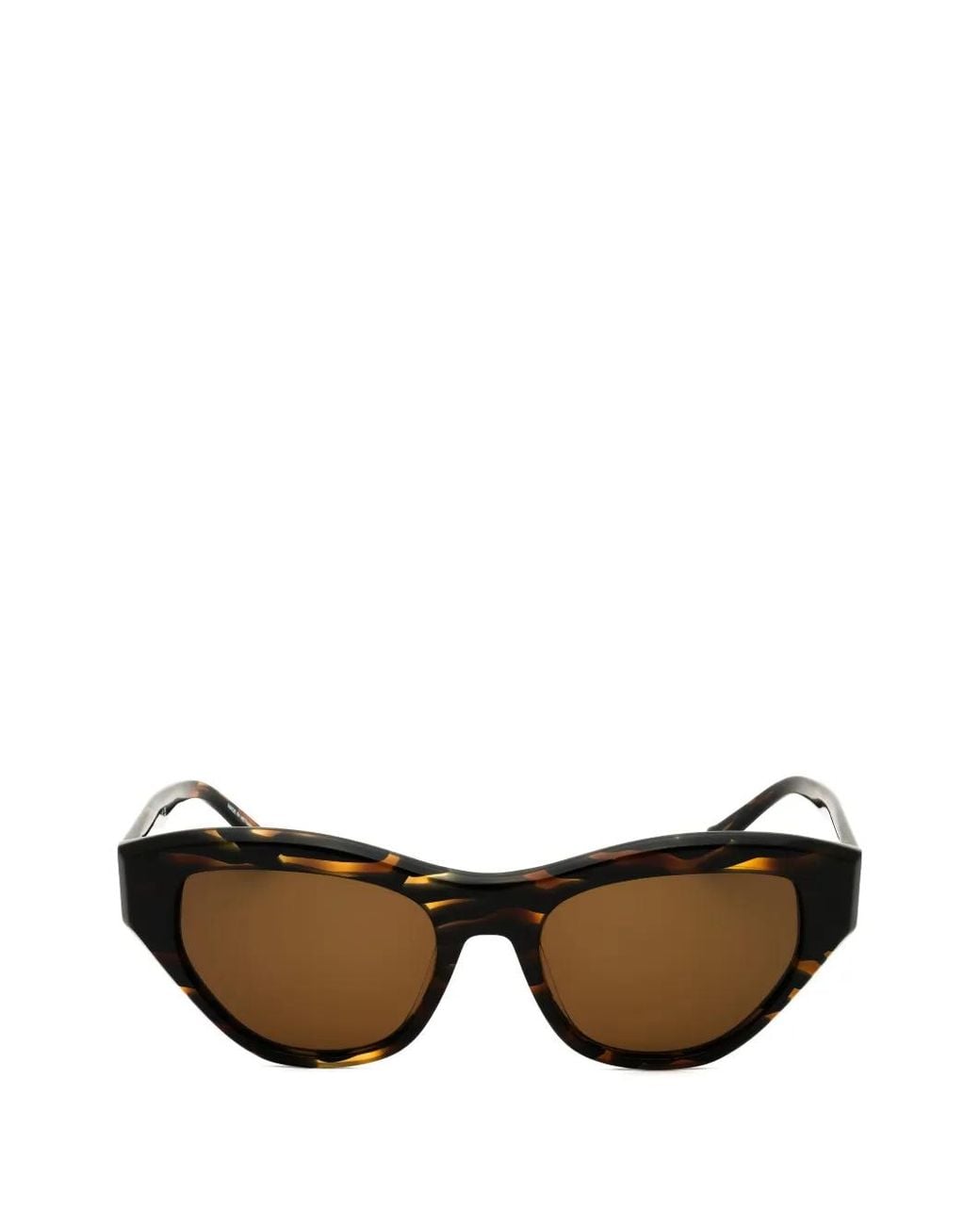 DKNY Brown Tortoiseshell-Effect Cat-Eye Sunglasses