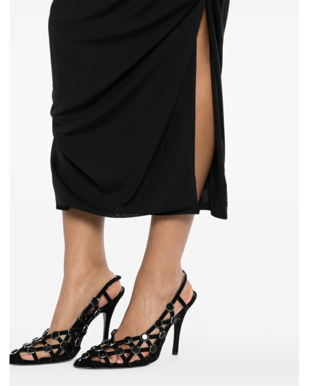 Alex Perry Black Strapless Ruched Dress