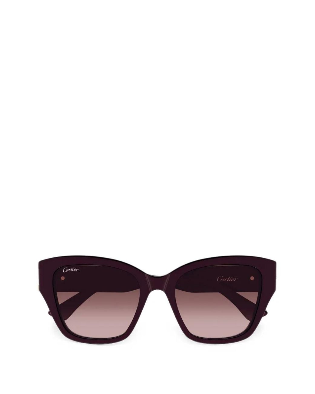 Cartier Purple Eckige C De Cartier Brille