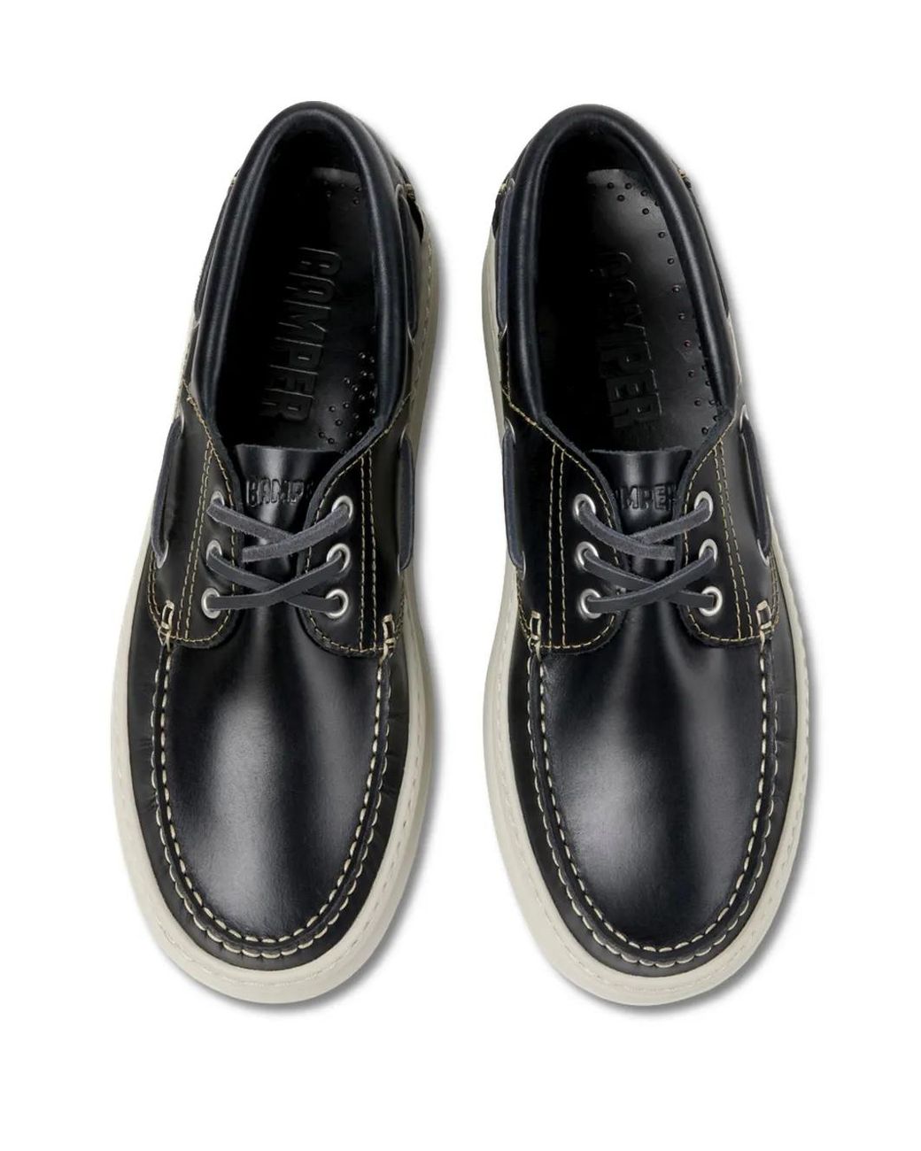 Camper Black Runner Four Boat Shoes for men