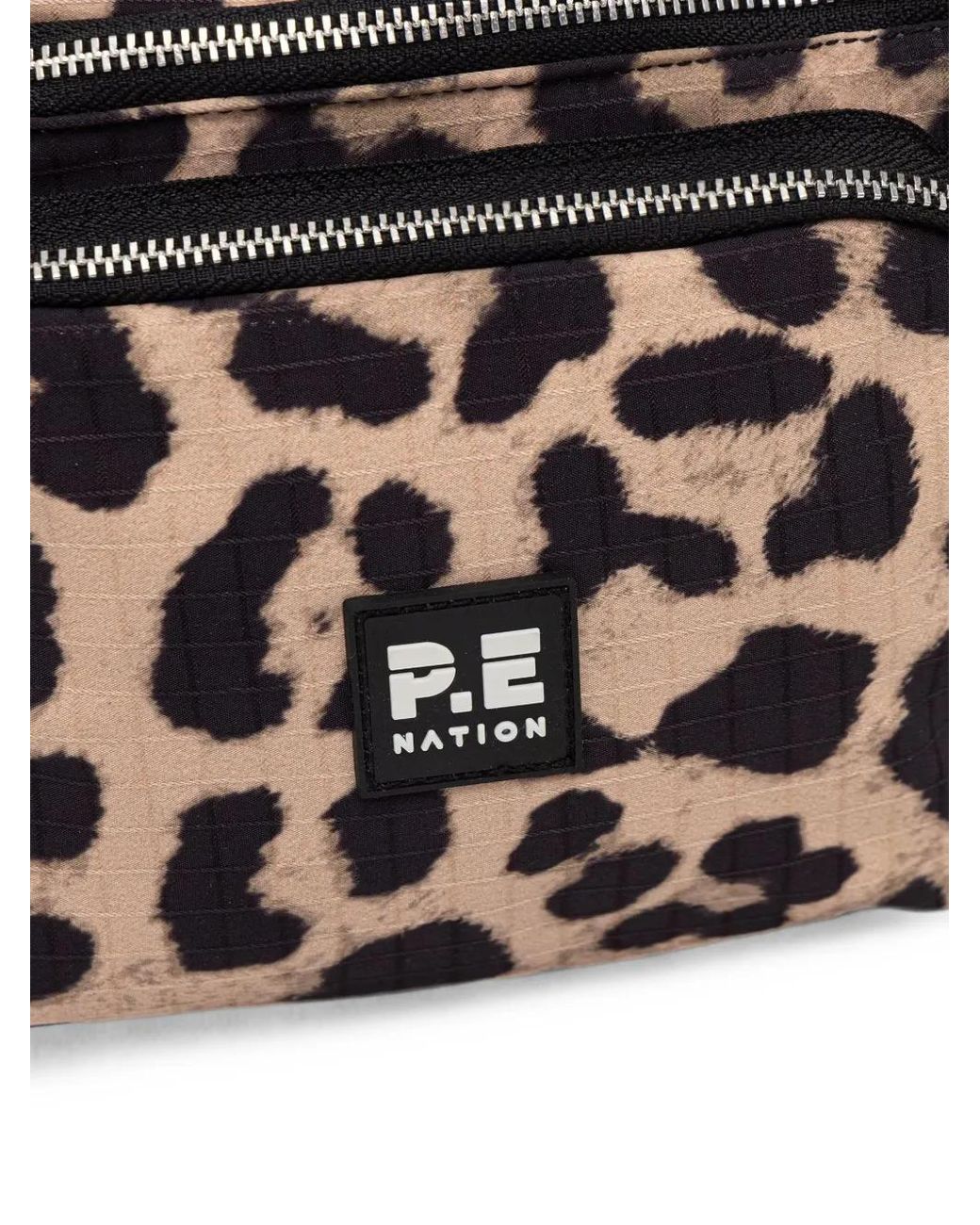 P.E Nation Natural Leopard-Print Belt Bag
