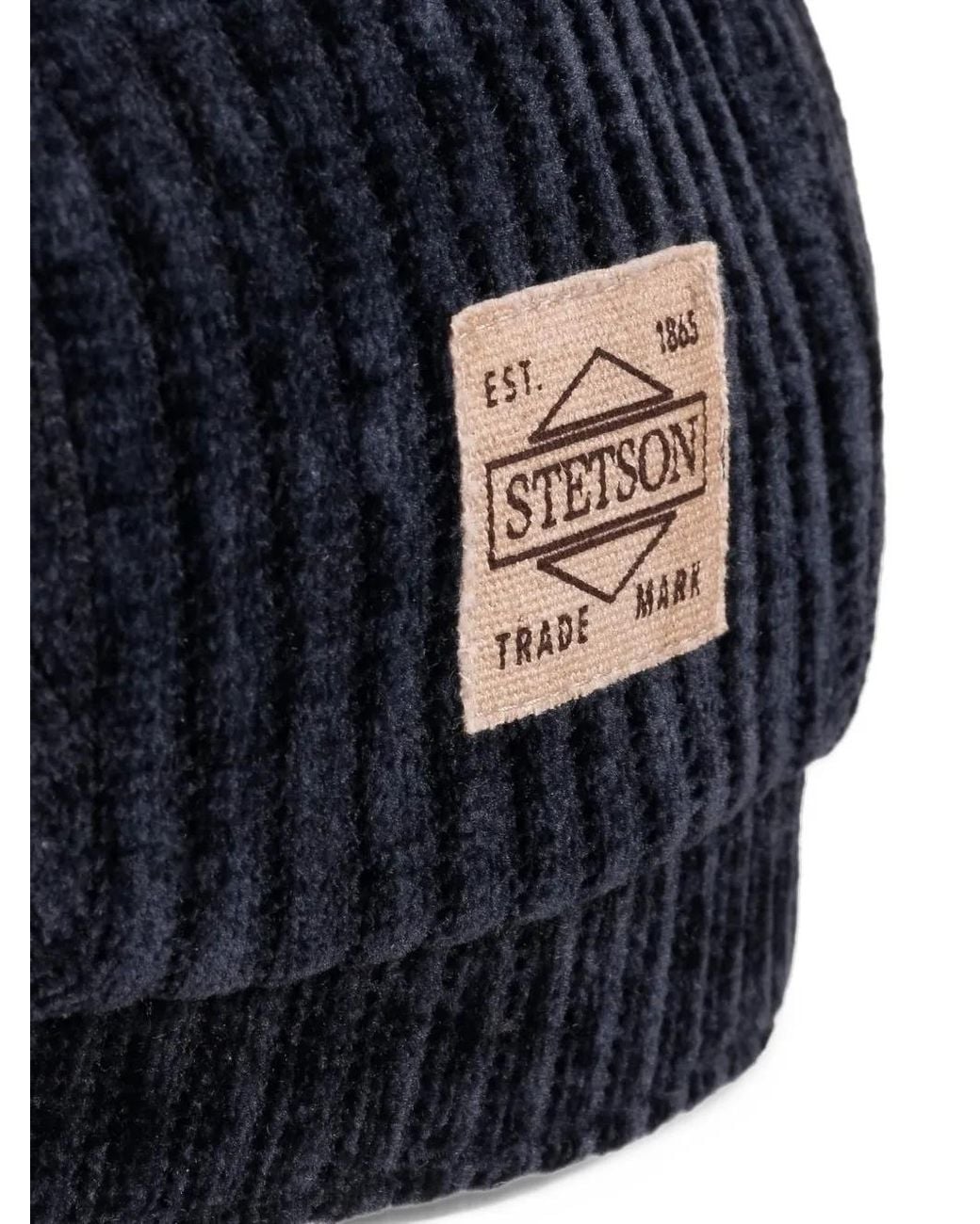 Stetson Blue Corduroy Flat Cap