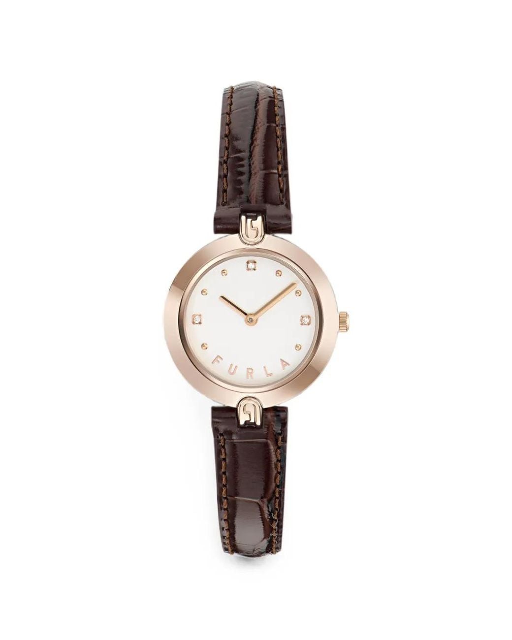 Furla White Logo Links 28Mm Watch
