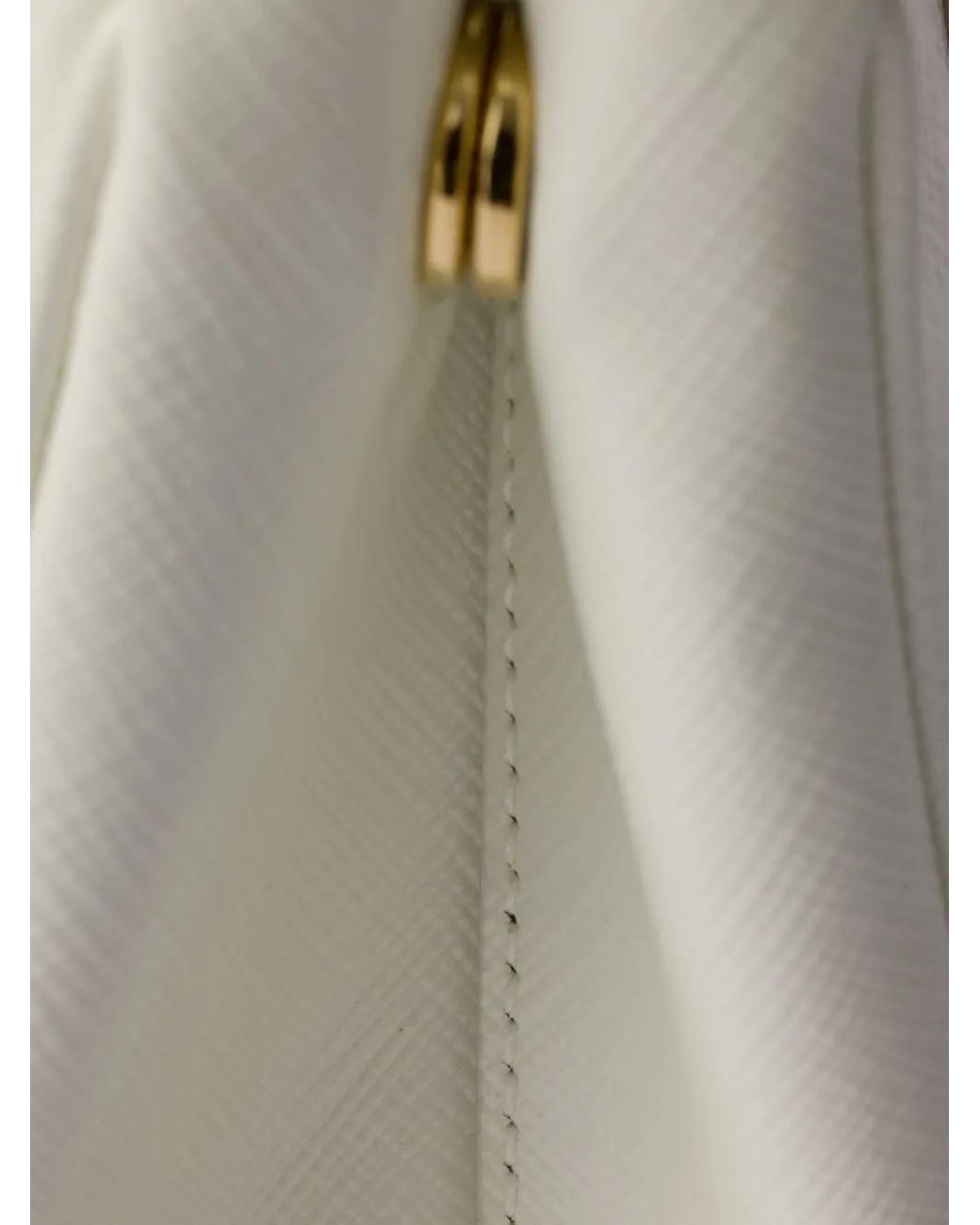 Borsa Tote Galleria Mini di Prada in White