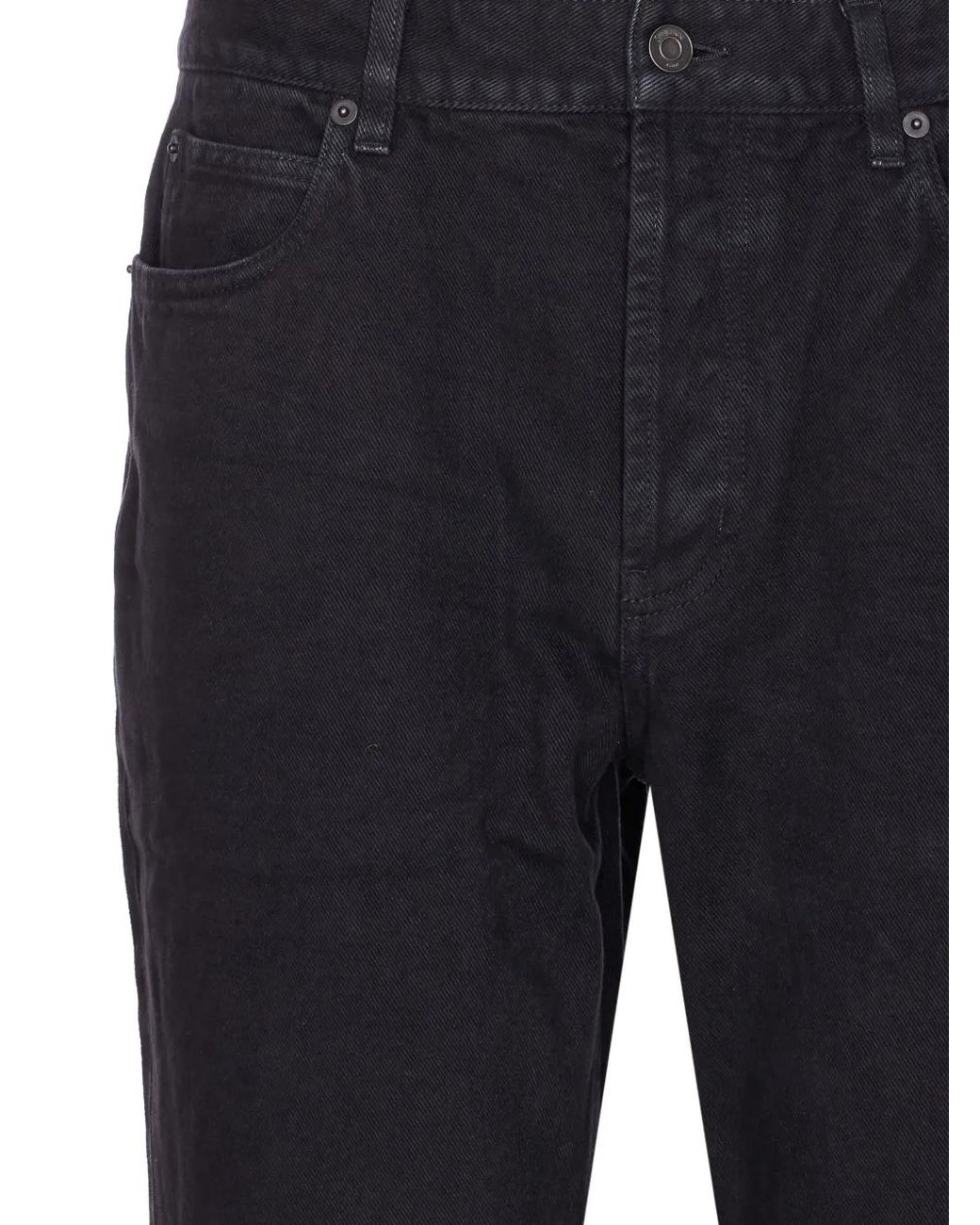Saint Laurent Blue Classic-Five Pockets Logo-Patch Jeans for men