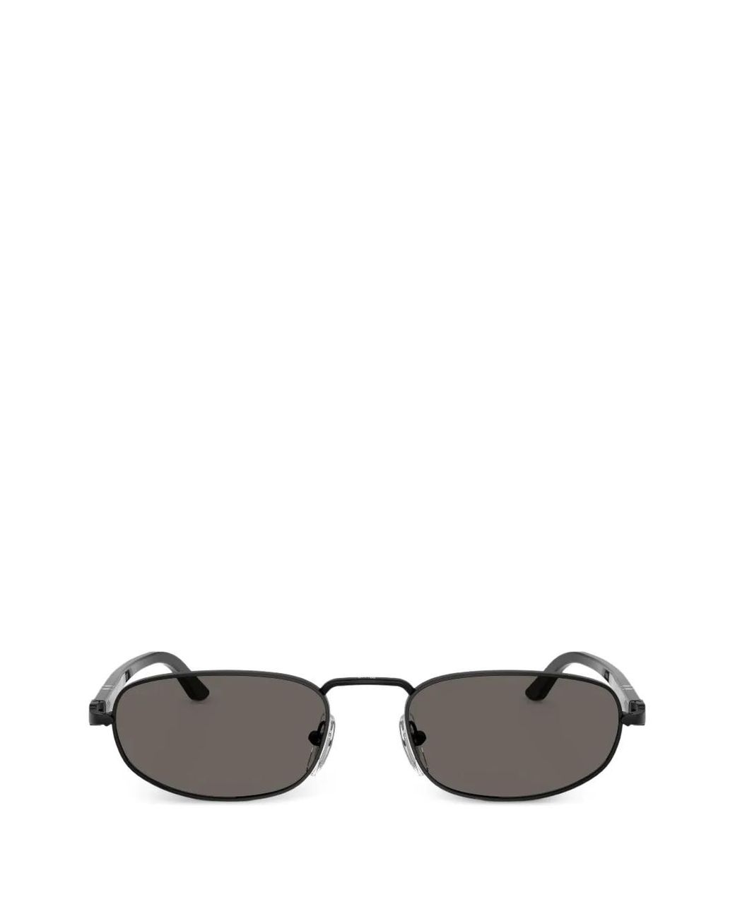 Persol Gray Oval-Frame Sunglasses