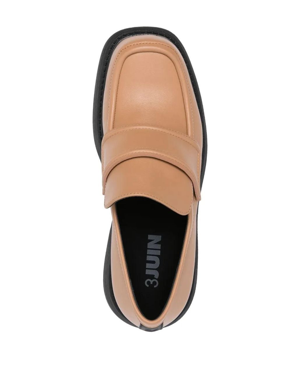 3Juin Black 65Mm Chunky Leather Loafers