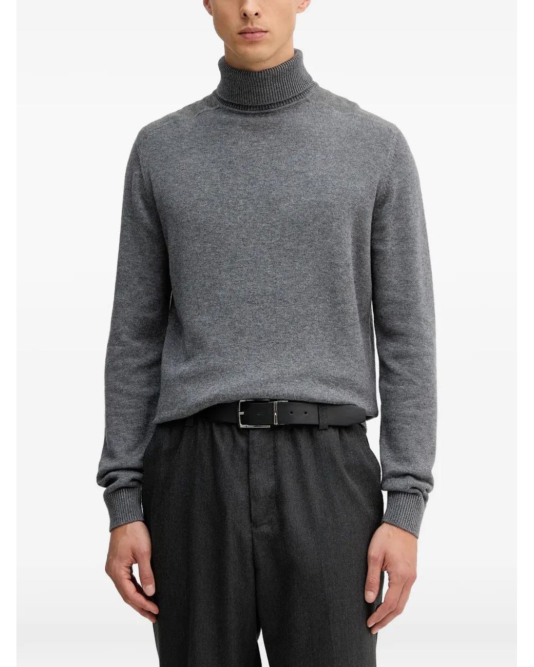 Karl Lagerfeld Gray Turtleneck Sweater for men